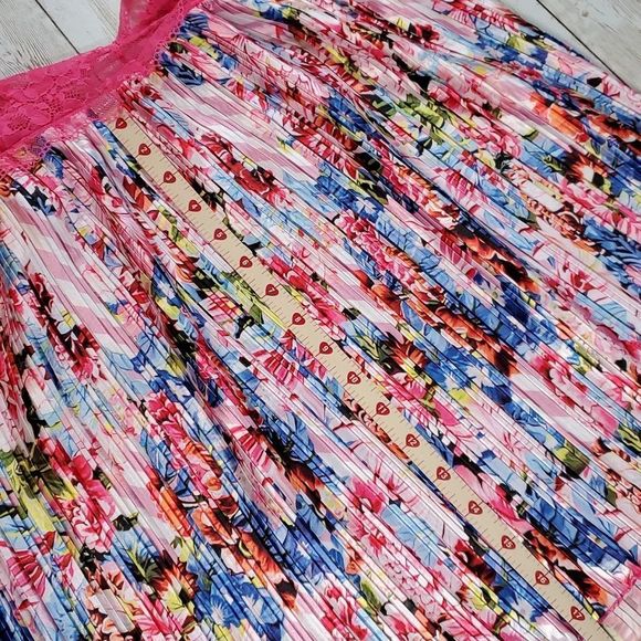 Victoria's Secret x Mary Katrantzou Satin &‎ Lace Pink Babydoll Slip Lingerie XS - Picture 12 of 12